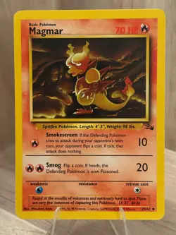Pokemon - Magmar [1999 Wizards] #39/62 Uncommon (NM-MT) - Fossil Set - Image 1
