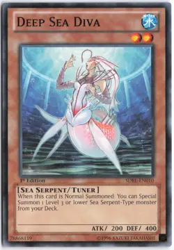 Yugioh - Deep Sea Diva SDRE-EN010 1st Edition - Structure Deck: Realm of the Sea - Image 1