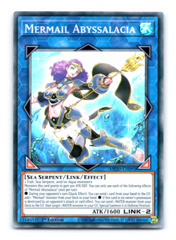 Mermail Abyssalacia - MP20-EN095 - Super Rare - 1st Edition Yugioh - Image 1