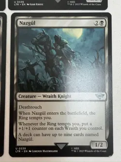 Nazgul x 9 cards - COMPLETE SET (including 1 FOIL) - MTG - Lord of the Rings - Image 2