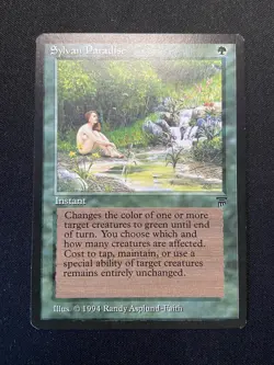 MTG 1x Sylvan Paradise Legends Green Forest Instant Magic the Gathering Card #3 - Image 1