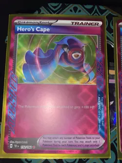 152/162 Hero's Cape And 141/162 Awakening Drum ACE SPEC cards Temporal Forces - Image 2