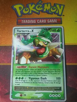 Pokemon TCG Diamond and Pearl Torterra LV.X DP09 Holo Promo Card - Image 1