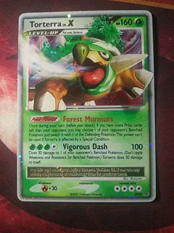 Pokemon TCG Diamond and Pearl Torterra LV.X DP09 Holo Promo Card - Image 4