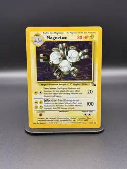 Magneton 11/62 Fossil Holo (MP) Vintage Pokemon Cards - Image 1