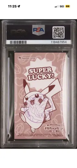 PSA 4 Mega Rayquaza Poncho-Wearing Pikachu Business Card Pokemon Japanese 2015 - Image 2