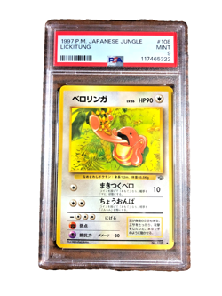 VINTAGE Lickitung Uncommon #108 - PSA MINT 9 - 1997 Japanese Jungle - Pokemon - Image 1