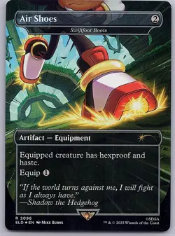 Air Shoes (Swiftfoot Boots) Rainbow Foil - Secret Lair MTG 2096 - Image 1