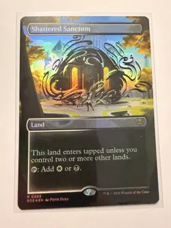 Shattered Sanctum (Borderless) (FOIL) ✅Secrets of Strixhaven ✅ Magic (mtg) - Image 1