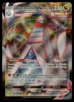 Pokemon Cards Duraludon VMAX 123/203 Evolving Skies Holo VMAX Rare NM *1 - Image 1