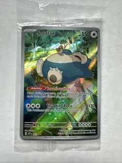 Pokemon TCG - Snorlax 051 Black Star Promo Full Art 151 Scarlet & Violet Sealed - Image 1