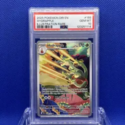 PSA 10 Hydrapple Pokemon Destined Rivals #188 Illustration Rare Gem Mint - Image 1