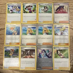 Pokemon 16 HOLO/COMMON AUTHENTIC trainer cards Lot Lillie, Misty Determination - Image 1