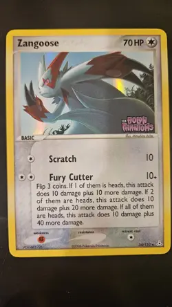 ZANGOOSE - 34/110 REVERSE HOLO RARE HOLON PHANTOMS - LP - Image 1