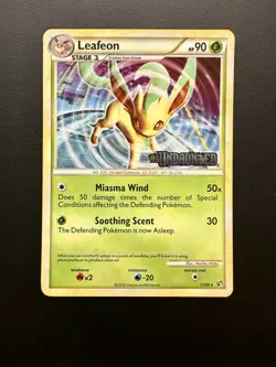 Pokemon Leafeon Undaunted Prerelease Promo Holo 17/90 (2010) English - MP - Image 1