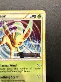 Pokemon Leafeon Undaunted Prerelease Promo Holo 17/90 (2010) English - MP - Image 4