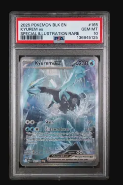 Pokemon TCG Kyurem EX Black Bolt Special Illustration Rare 165/086 PSA 10 - Image 1