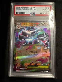 POKEMON 2025 Japanese Inferno X MEGA CHARIZARD X Ex #013 PSA 10 Gem Mint P202 - Image 1