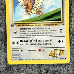 Vtg Pokemon Gym Heroes Lt. Surge's Spearow 83/132 Regular 1st Ed NM - Image 4