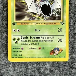 VTG Pokemon Gym Challenge Koga's Golbat 46/132 1st Ed Uncommon NM - Image 4