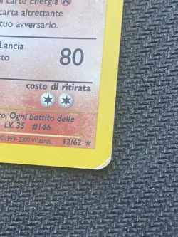 Pokemon TCG MOLTRES 12/62 HOLO Fossil - 1999 ITA ITALIANO 1a Edizione - Image 3