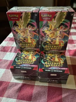 Pokemon Mega Evolution Ascended Heroes Booster Bundle Sealed Lot of 4 English - Image 1