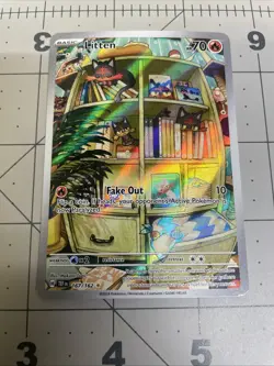 Pokemon Temporal Forces Litten 167/162 Illustration Rare - Image 1