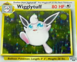 1999 Pokemon Jungle Wigglytuff 16/64 Holo Rare WOTC Vintage - Image 3