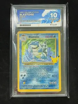 Pokemon Blastoise 2/102 Celebrations- ACE 10 GEM MINT Perfect Subgrades - Image 1