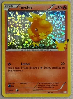 Torchic 011/025 Promo McDonald's 25th Anniversary Promos Pokemon Holo Near Mint - Image 1
