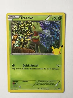 Treecko 003/025 Promo McDonald's 25th Anniversary Promos Pokemon Holo Near Mint - Image 1