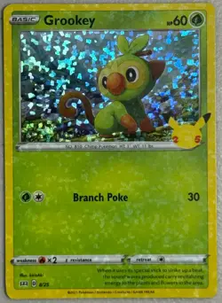 Grookey 008/025 Promo McDonald's 25th Anniversary Promos Pokemon Near Mint - Image 1