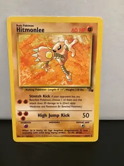 Hitmonlee 22/62 Pokemon Fossil Rare - Image 1