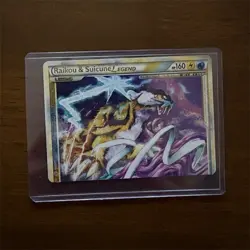 Raikou & Suicune Legend 92/95 Unleashed Ultra Rare Holo 160 HP Pokemon TCG - Image 1