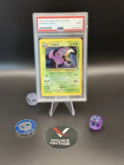 PSA 9 MINT 2000 Pokemon Japanese Neo Revelation Crobat Holo #169 - Image 1