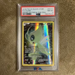 Pokemon XY Black Star Promo XY111 Celebi - Mythical Collection PSA 8 - Image 1