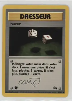Gambler French 1st Ed. Pokemon Fossil #60 1999 - Image 1