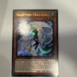 Konami Yu-Gi-Oh! Harpien-Tanzerin DUSA-DE044 German 1st Ed Holo Effect 1200/1000 - Image 1