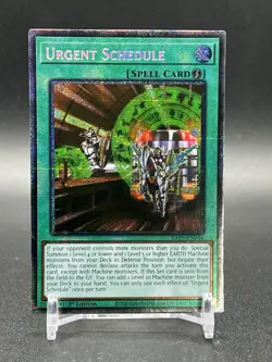 Urgent Schedule 1st Edition [NM] - Yu-Gi-Oh! RA05 [Starlight Rare] - Image 1