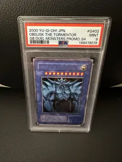 Yu-Gi-Oh! 2000 JPN Gameboy Duel Monsters Promo #G402 Obelisk the Tormentor PSA 9 - Image 1