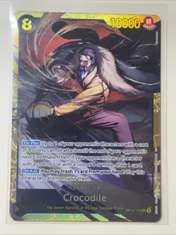 ONE PIECE CCG | Crocodile OP14-120 (SEC) THE AZURE SEA'S SEVEN | ENGLISH - Image 1