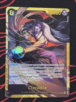 Crocodile OP14-120 Secret Rare The Azure Sea's Seven Sec One Piece - Image 1