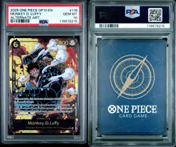 2025 ONE PIECE ROYAL BLOOD OP10-118 MONKEY D. LUFFY ALT ART SEC PSA 10 - Image 3