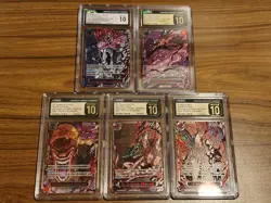 One Piece OP13 Five Elders Demon God Pack Seq. Set EN CGC Pristine 10 - Image 1