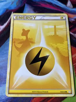 Pokemon Card Ampharos Lightning Energy 118/123 HGSS Near Mint - Image 2