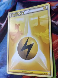 Pokemon Card Ampharos Lightning Energy 118/123 HGSS Near Mint - Image 4