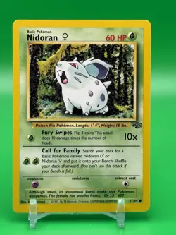 NIDORAN - 57/64 - Jungle - Pokemon Card - LP Free Shipping G1 - Image 1