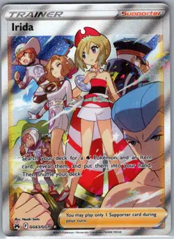 Irida GG63/GG70 Crown Zenith: Galarian Gallery - Pokemon Card - NM - Image 1