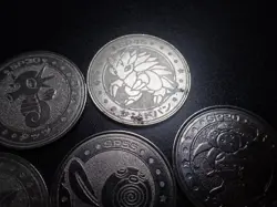 Pokemon Card Meiji Promo Battle Coin x7 Seadra etc #6325 PLAY - Image 2