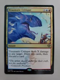 MTG Traumatic Critique Secrets of Strixhaven Regular Rare - Image 1